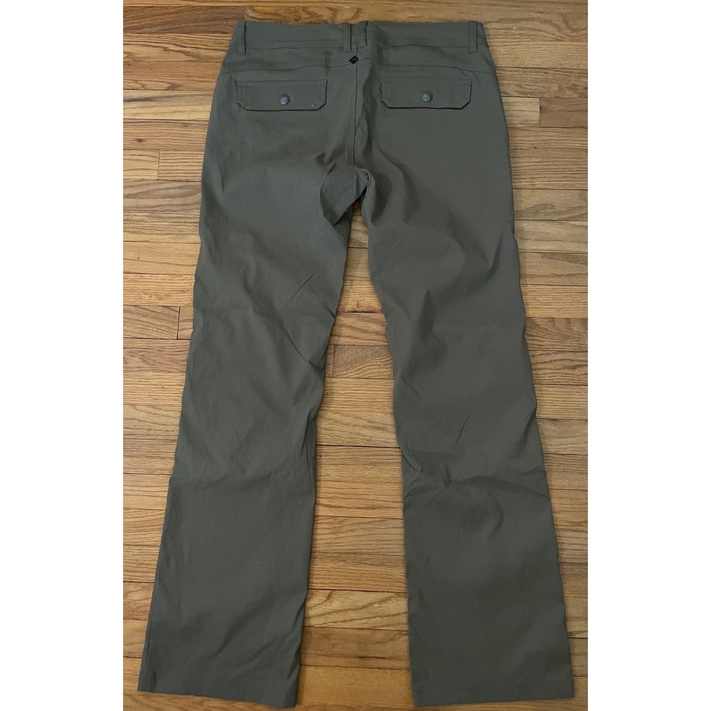 PRANA Brown Nylon Classic Rise Bootcut Convertible Cropped Hiking Pants Women 14
